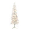 7-Ft. Slim Prelit Trees - White