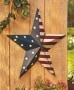 24" Americana Metal Barn Star Decor - Stars and Stripes