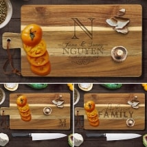 Personalized Acacia Wood Cutting Boards