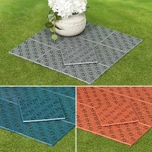 Set of 10 Interlocking Patio of Walkway Tiles