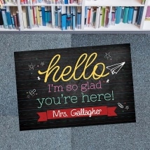 Personalized Hello Teacher Doormat