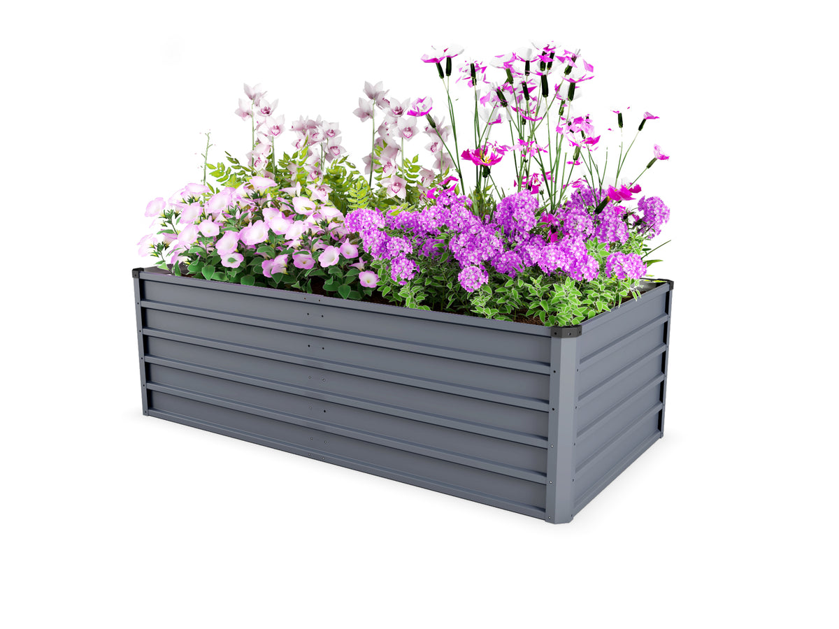 6x3x2ft Large Raised Garden Bed, Gray Rectangular Galvanized Metal Outdoor Planter with 269 Gallon Capacity and Deep Root Design, Ideal for Growing Vegetables, Flowers and Herbs - image 11