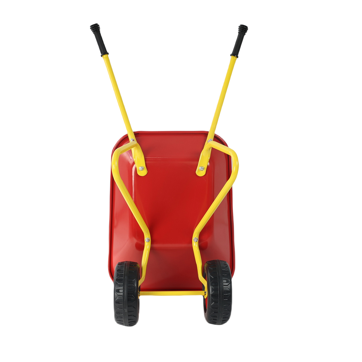 Children's metal trolley, Load-bearing capacity: 33LBS,children's heavy vehicle, metal structure two-wheeled trolley, steel pallet, can be used in gardens, loading leaves, soil, sand, etc. (red) - image 2