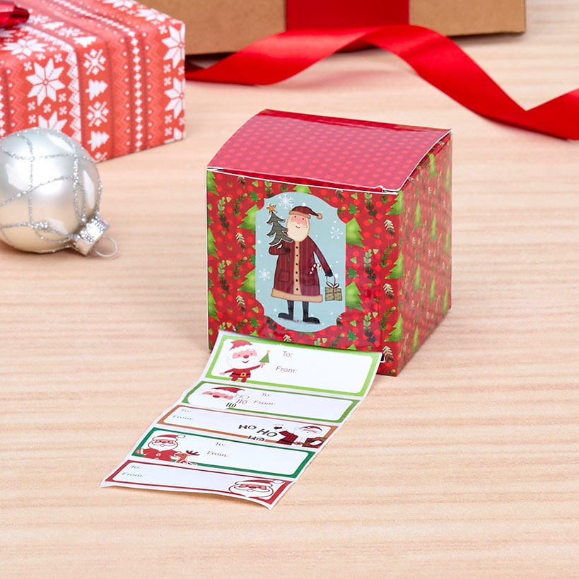 Boxed Holiday Gift Tags 1,000 Pc.#select-tag_santa