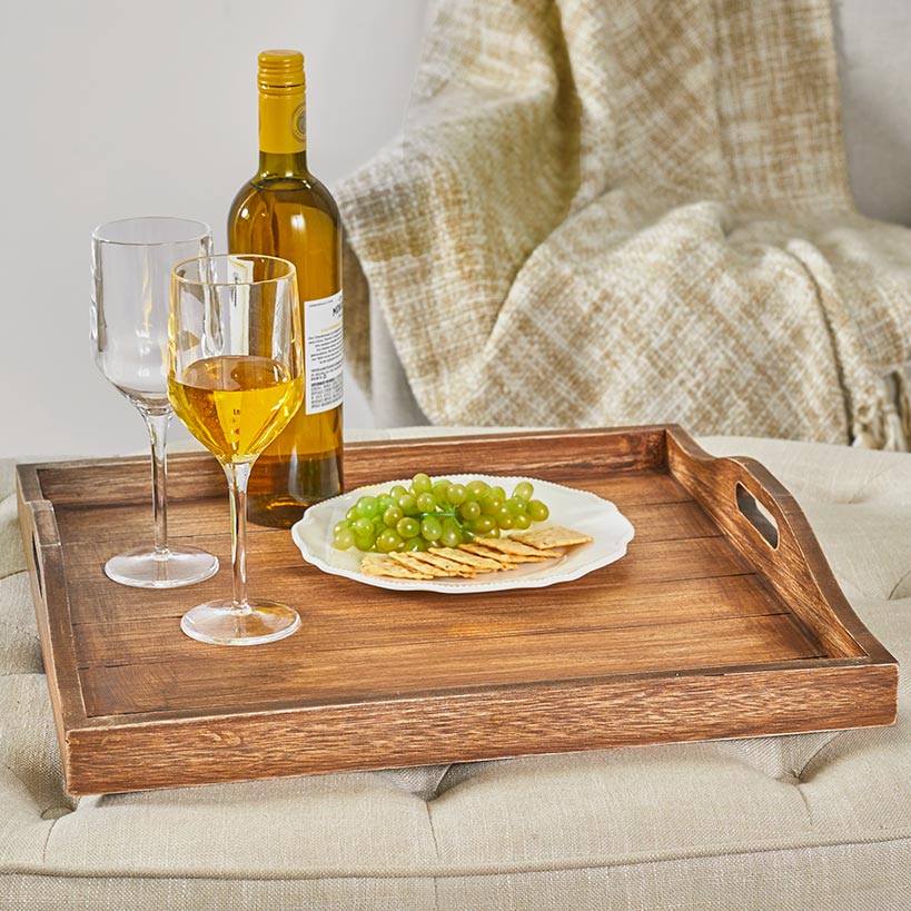 Wooden Ottoman Trays