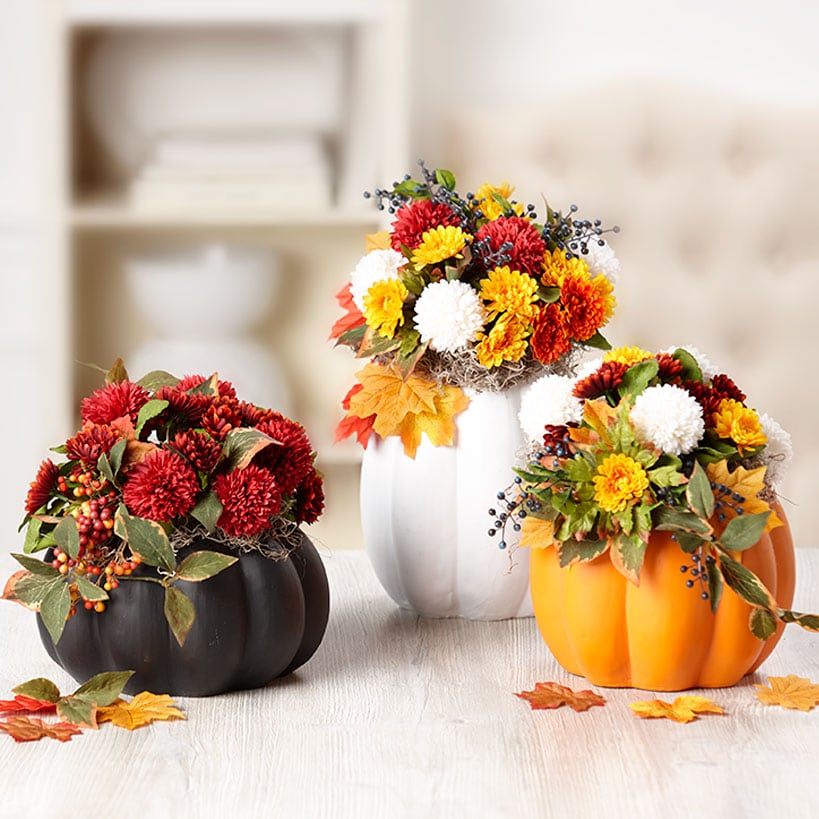 White Pumpkin Planter