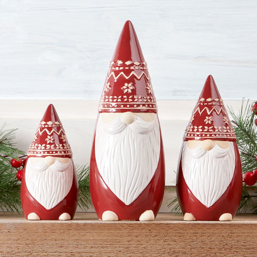 Ceramic Gnome Figurines
