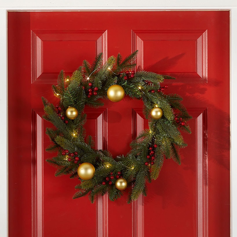 Outdoor Lighted Wreath