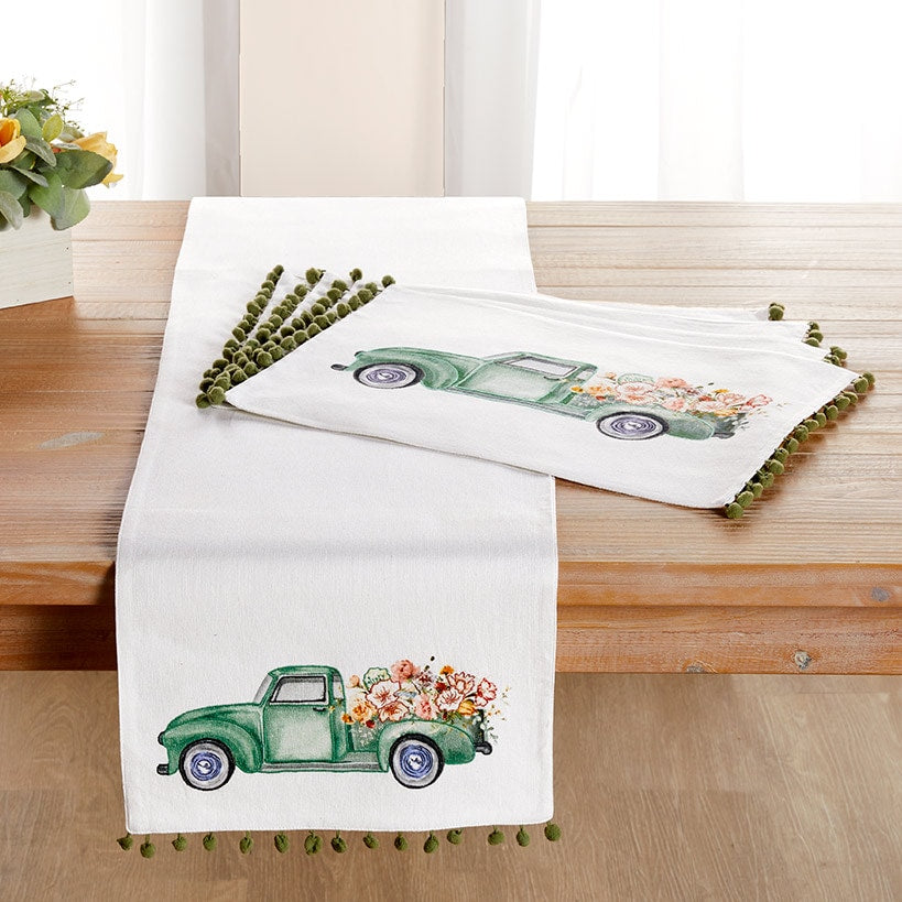 Spring Truck Set of 4 Placemat or Runner