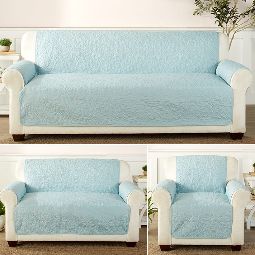 Blue Paisley Furniture Covers