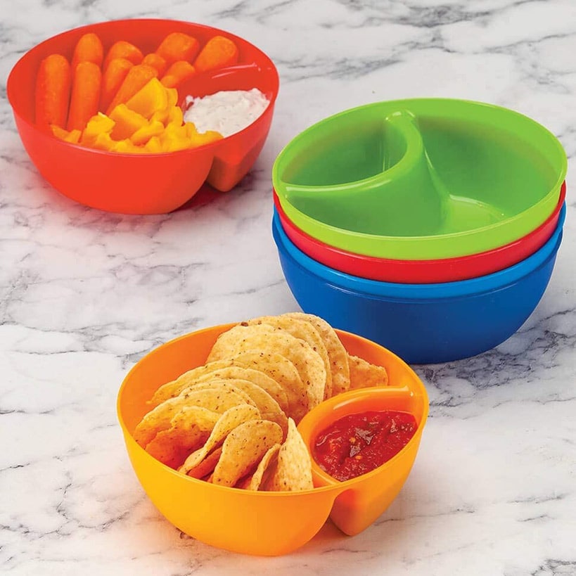 Individual Snack and Dip Bowls Chips Serving Bowls Set of 6