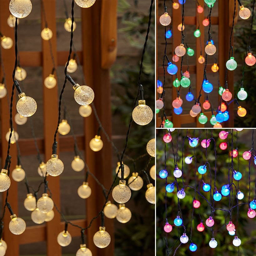 Solar 50-Bulb String Lights