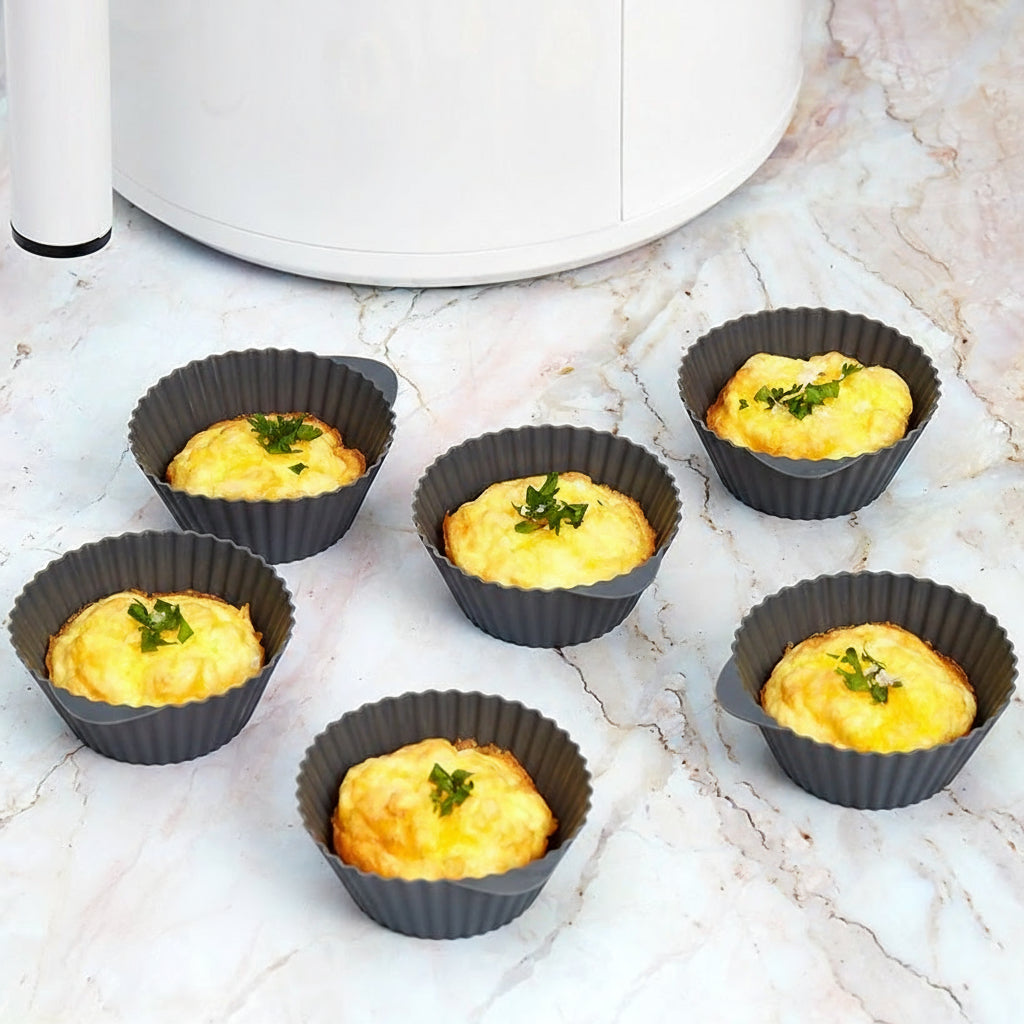 Silicone Mini 3" Air Fryer Baking Cups - Set of 6