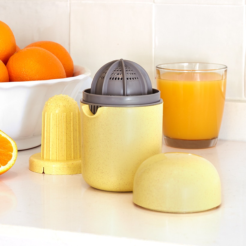 Lakeside Manual Citrus Fruit Juicer with Storage Container