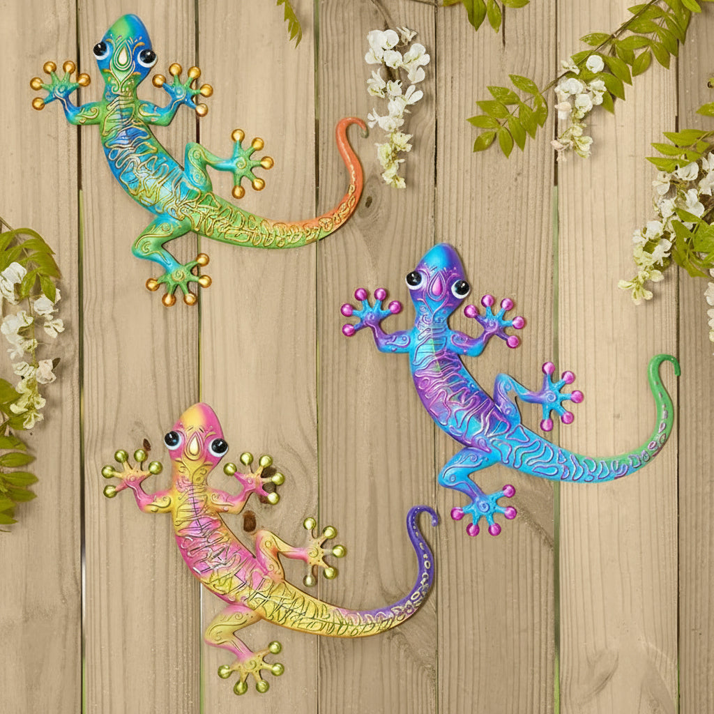 Metal Gecko Wall Decor