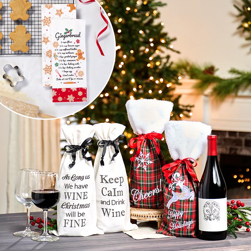 Holiday Gift Ideas or Gingerbread Kitchen Towels with Cookie Cutter