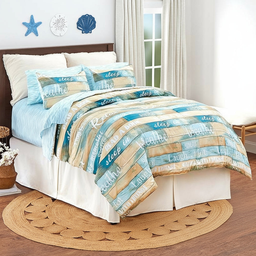 Vacation Rules Queen or King Complete Comforter Set