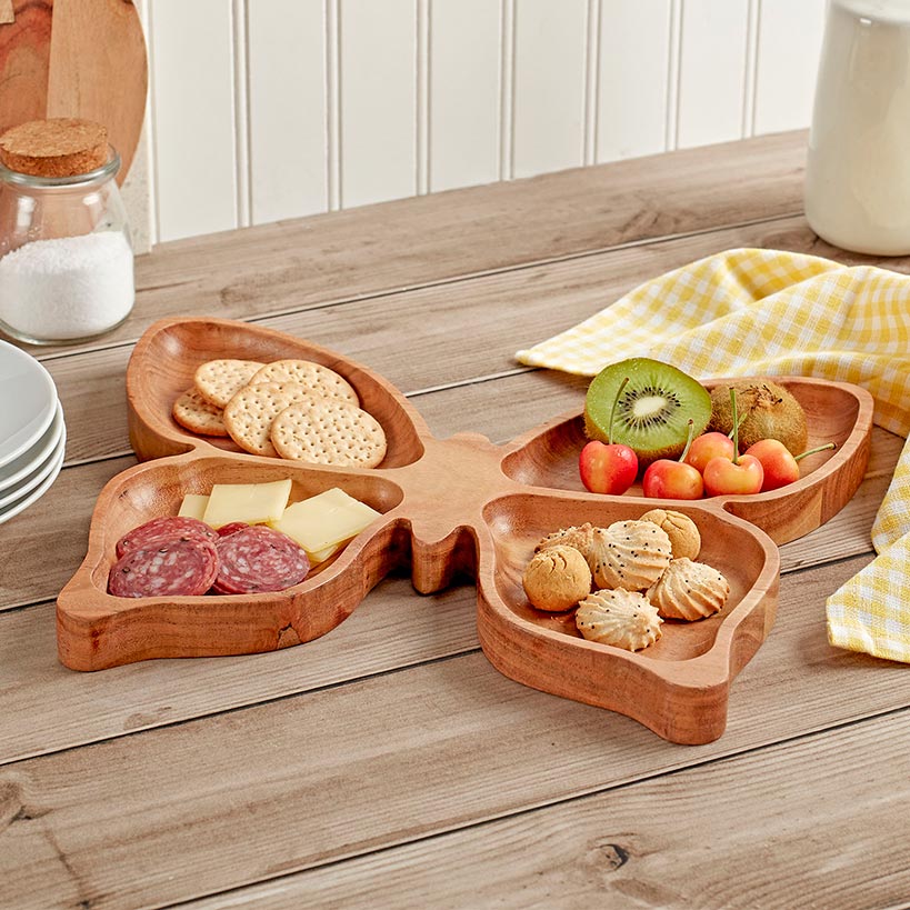 4-Section Dolly Parton Butterfly Platter