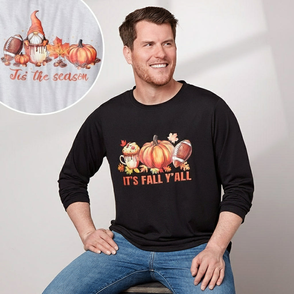 Men's Fall Long Sleeve T Shirt
