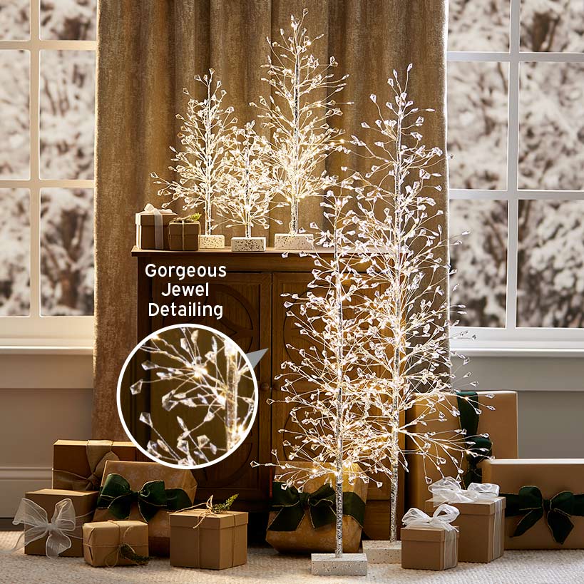 Lighted Shimmer and Glow Trees