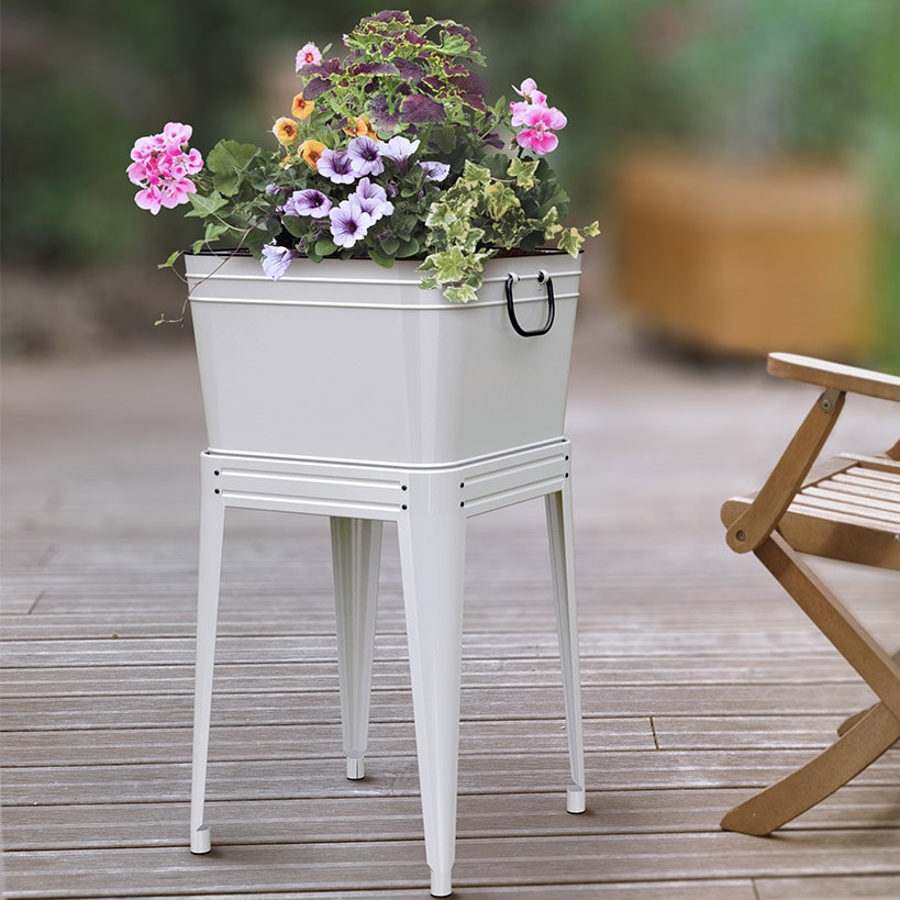 Milkhouse Beverage Tub and Planter with Stand