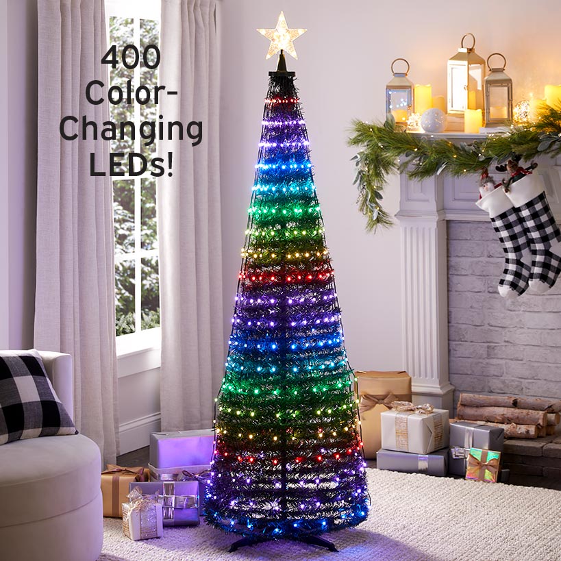 Multi-Function Color-Change 6-Ft Christmas Tree