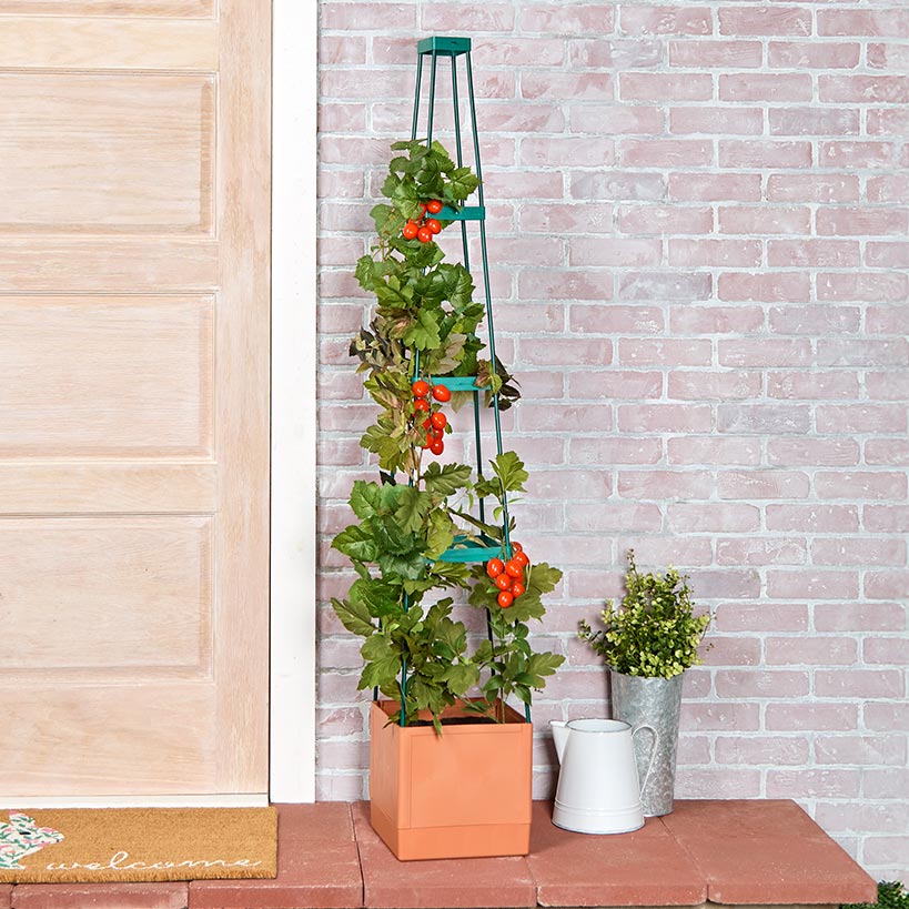 4 inch indoor planter Lakeside 4-Tier 59 Inch Planter
