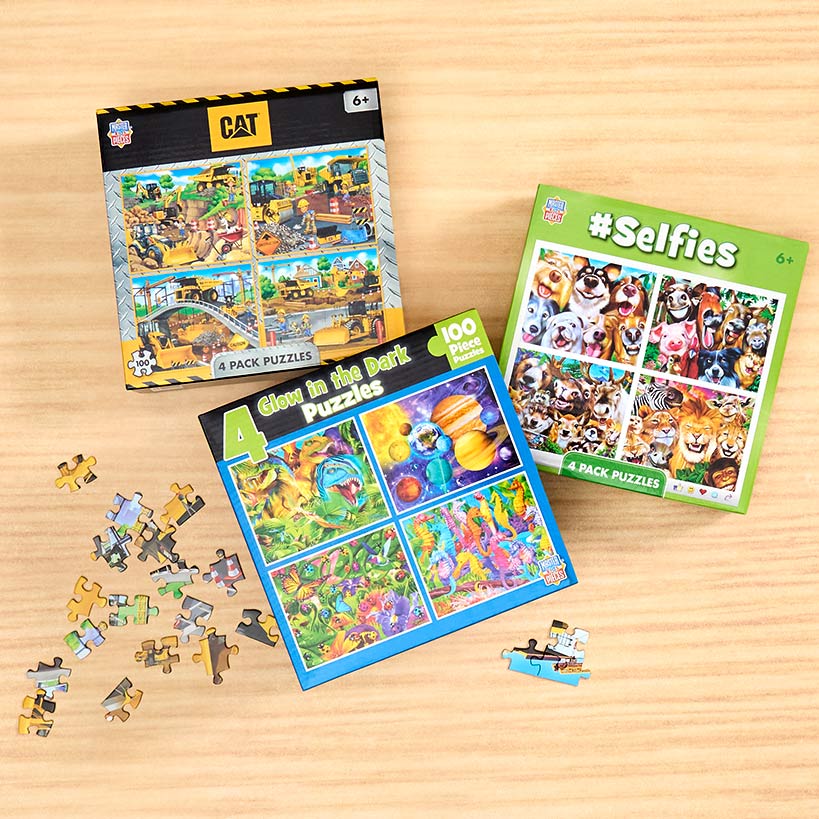 Set of 4 Kids Puzzles