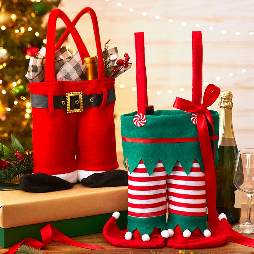 Holiday 2-Compartment Wine Bags