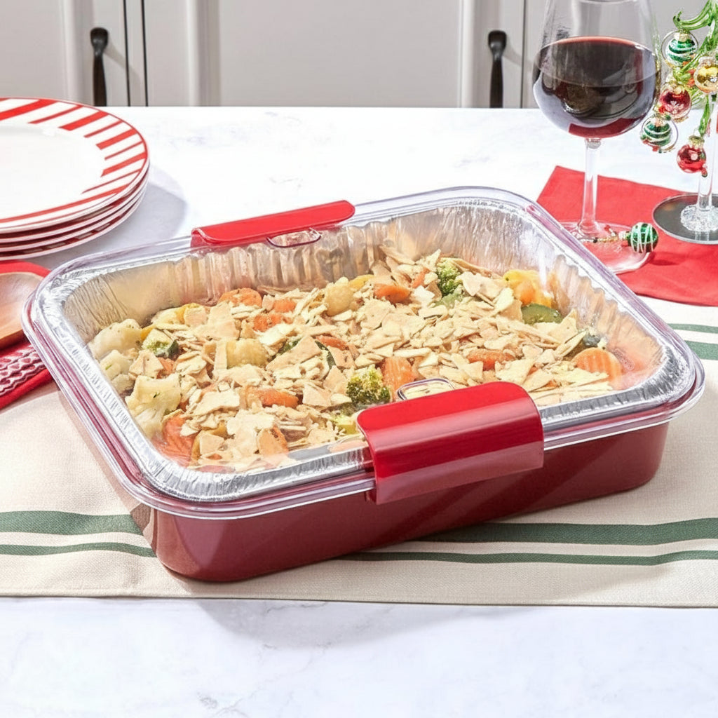 Travel Casserole Carrier With 1 Disposable Foil Dish