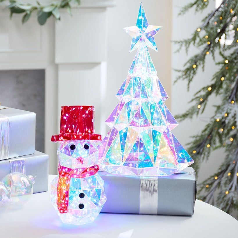Lighted Prismatic Christmas Decor