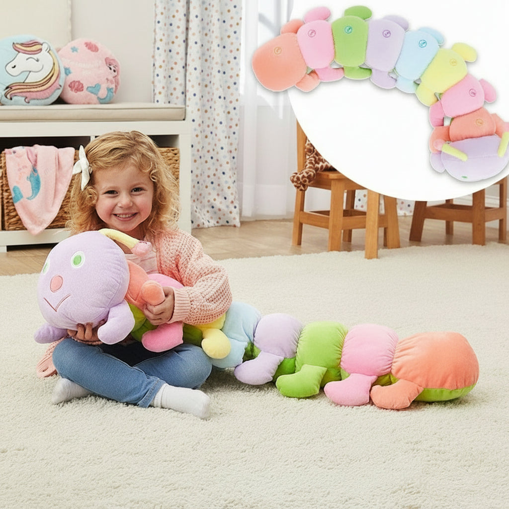 Musical Plush Caterpillar - Vibrant Toy with Songs and Piano Notes for Kids