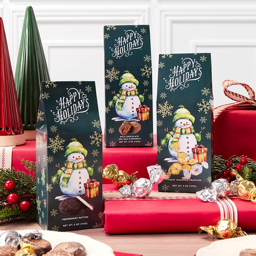 Premium Holiday Wishes Artisan Chocolate Giftable
