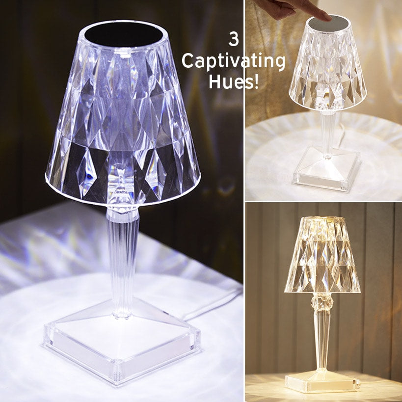 Desktop Crystal-Look LED Touch Lamp