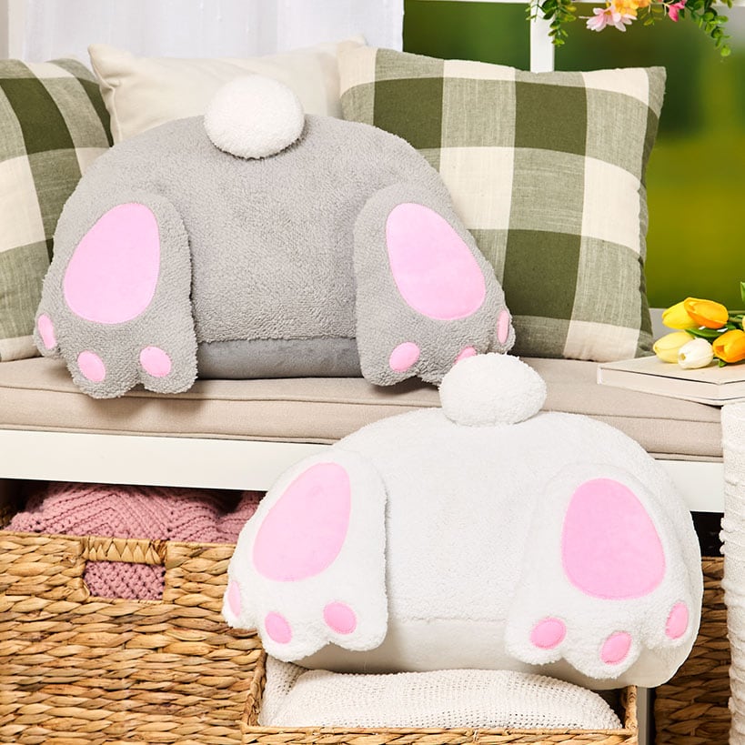 Burrowing Bunny Shaped Decorative Pillow