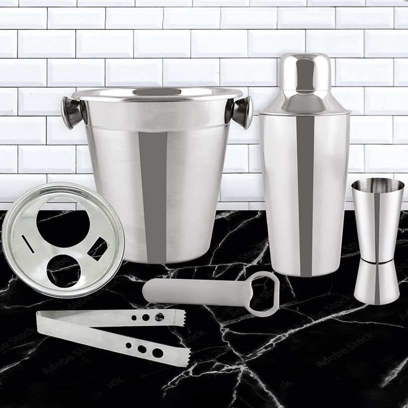 Bar Set Stainless Steel 6-Pc.