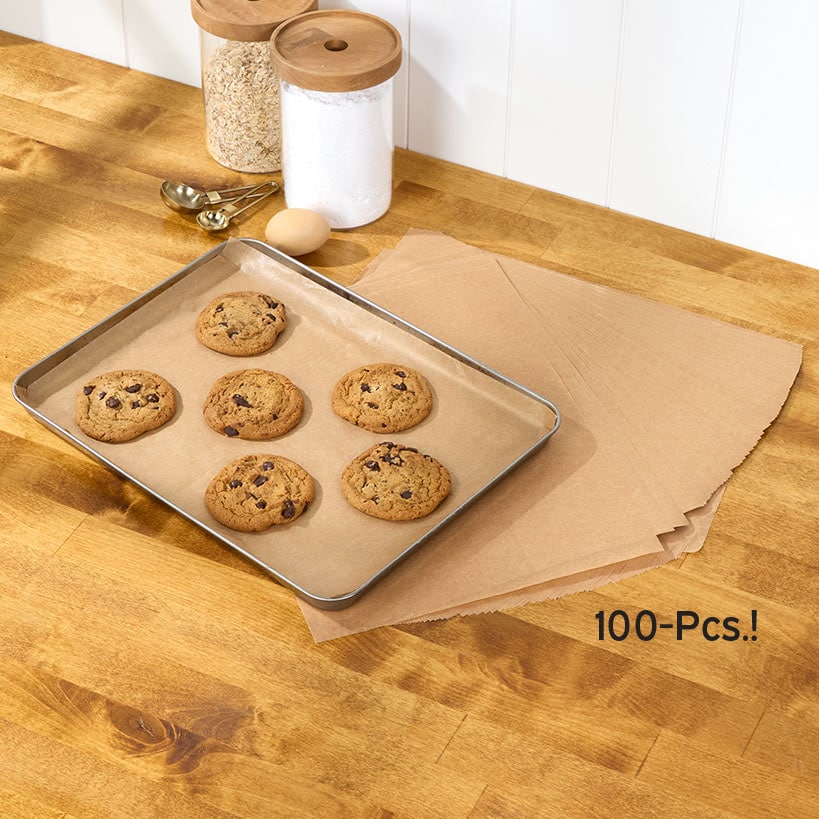 Nonstick Parchment Paper Precut Baking Sheets - 100-Pc.