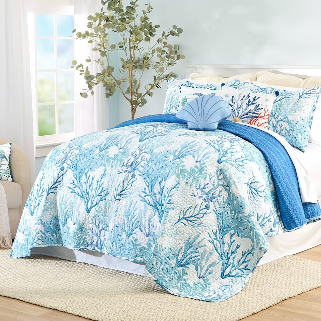 Deep Sea Dive Reversible Full/Queen or King Quilt