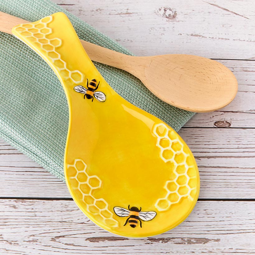 Honeycomb Bee Decorative Kitchen Spoon Rest