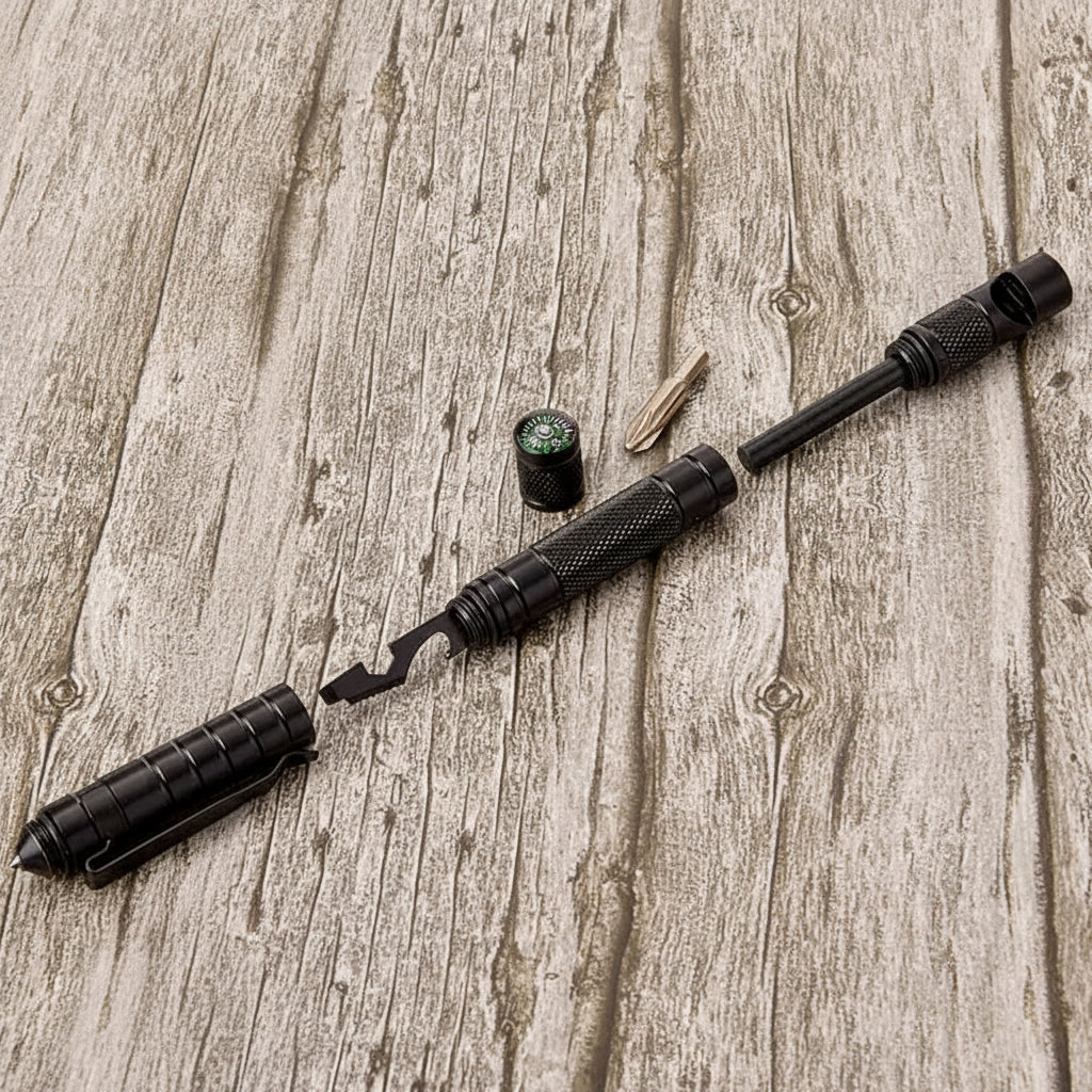 Tactical Multi-Tool Pen - Lightweight with Glass Breaker and Screwdriver