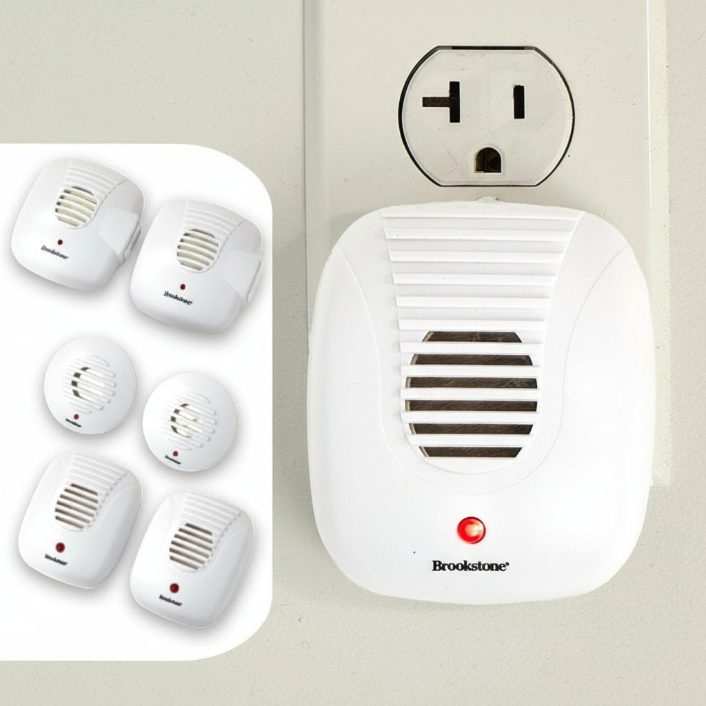 Brookstone® Ultrasonic Pest Repellers - Multi-Room, Plug-In, Set of 6
