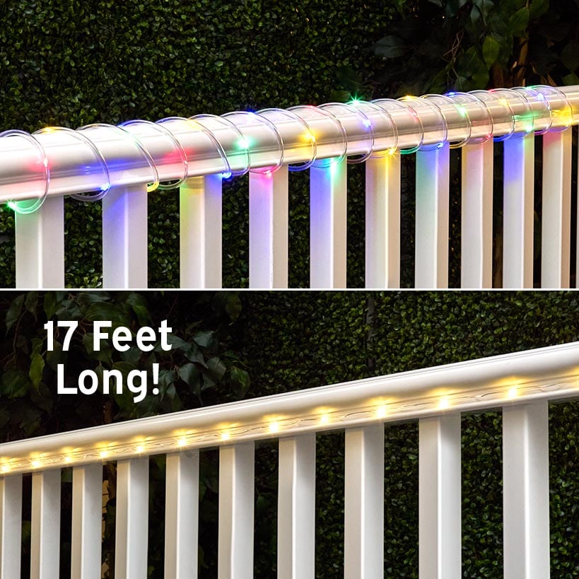 Waterproof Rope Lights With 8 Light Settings - 17 Ft