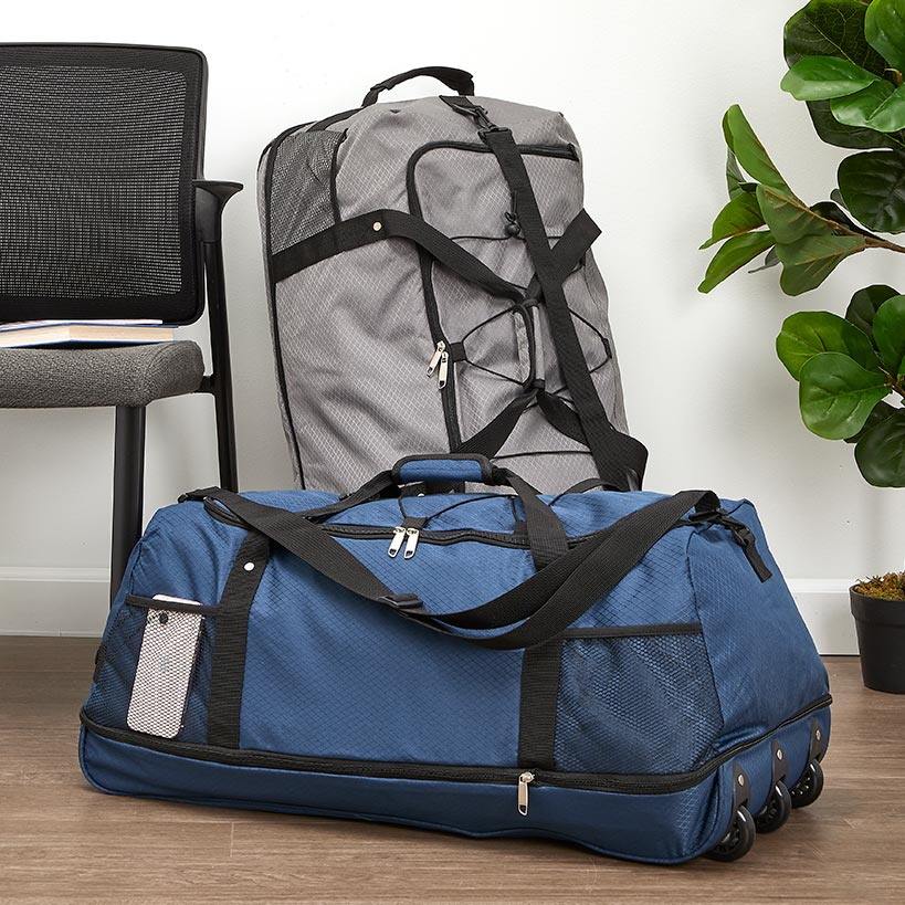 duffel bag travel wheels LTD Commodities Rolling Duffle Bag with Wheels