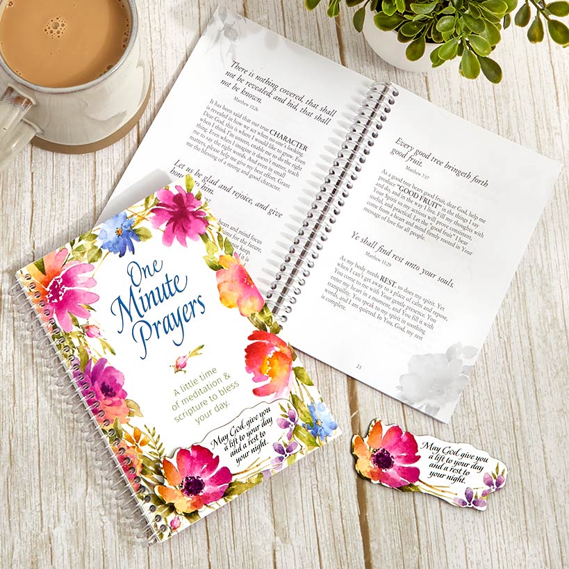 One Minute Prayers Notebook with Bonus Magnet