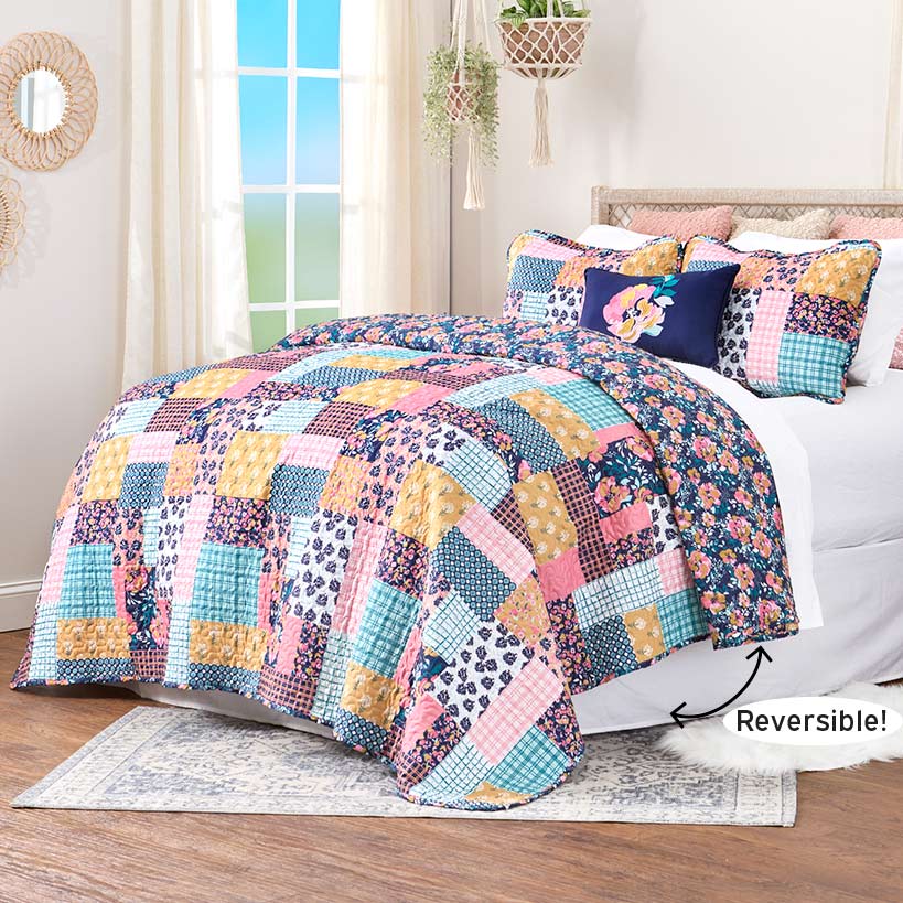 Jolene Patchwork Reversible Full/Queen or King Quilt