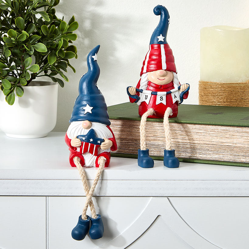 Patriotic Gnome Figurine