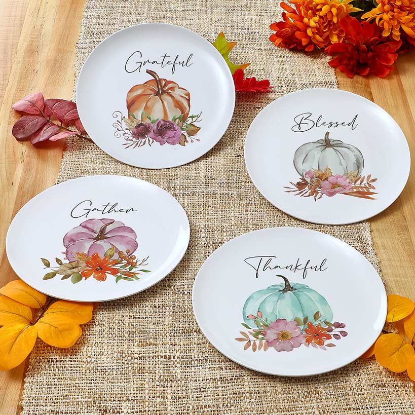 Pastel Fall Sentiments Tableware Collection