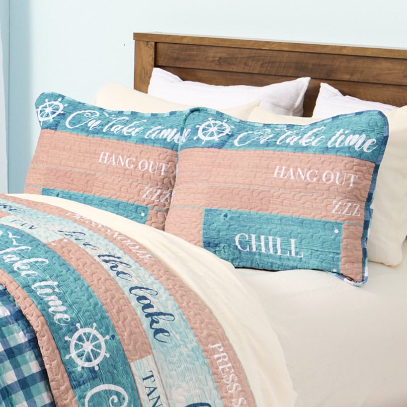 Lake Time Standard Quilt Sham