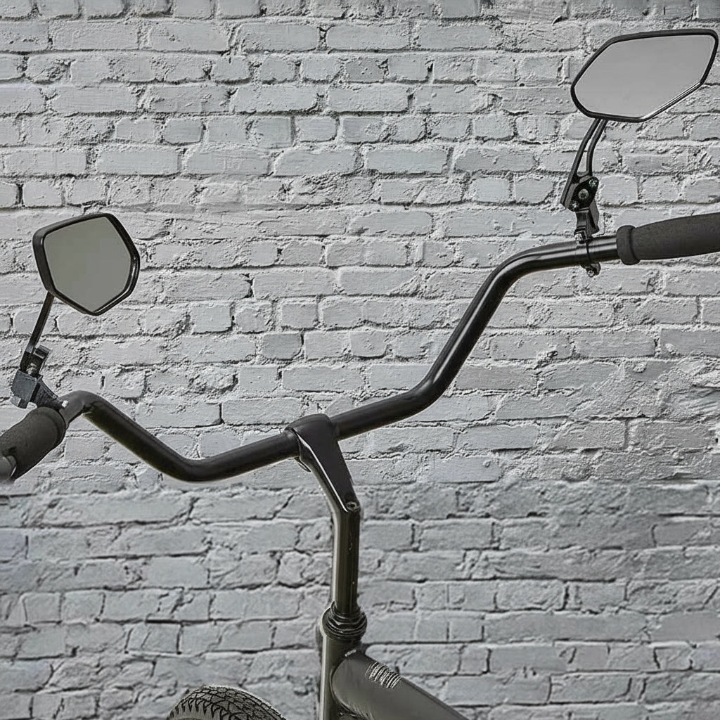 Adjustable Bicycle Rearview Mirror Set Clear Wide View Easy Installation