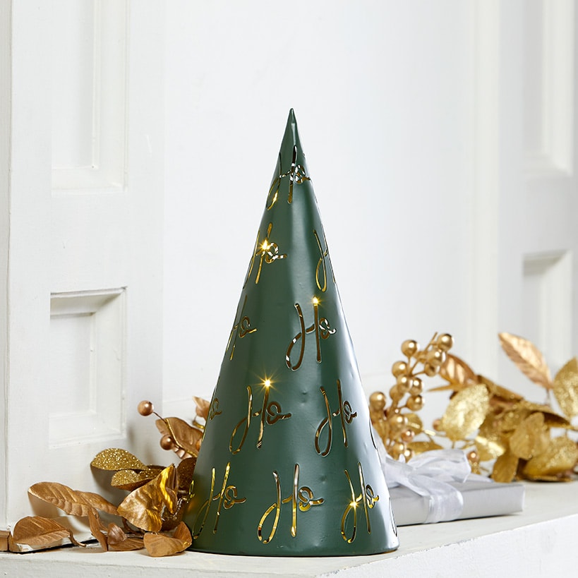 Tabletop Lighted Metal Trees